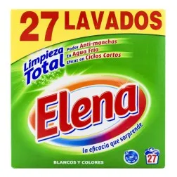 Detergente en polvo Elena Limpieza Total tambor 27 lavados