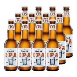 Cerveza Ambar IPA 33 cl pack 12 botellines