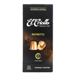Cápsulas café Ristretto El Criollo 10 ud