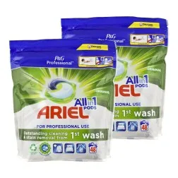 Detergente Ariel Pods Profesional All in one Original 2x48 cápsulas