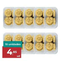 Mantecados de almendra Cachapa 300 g pack 10 bandejas