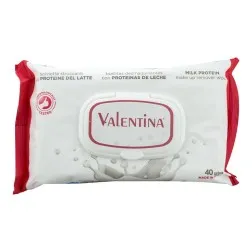 Toallitas desmaquillantes Valentina 40 ud