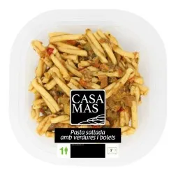 Pasta con verduras y setas Casa Mas 1 ración 250 g