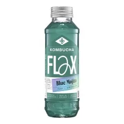 Kombucha yuzu y espirulina Blue Mojito Flax & Kale botella 330 ml