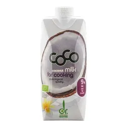 Leche de coco para cocinar orgánica ecológica Dr. Antonio Martins brick 500 ml