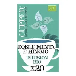 Infusión doble menta e hinojo ecológica BIO Cupper After Dinner Mints 20 bolsitas