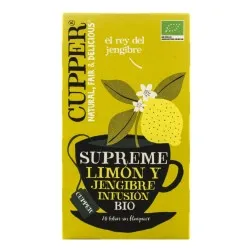 Infusión limón y jengibre ecológica BIO Cupper Supreme 20 bolsitas