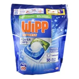 Detergente Wipp Express Limpieza Profunda Power Caps 20 cápsulas