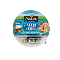Ensalada de pasta y atún con tomate, maíz y aceitunas negras Florette bol 325 g