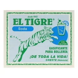 Soda gasificante para repostería sin gluten El Tigre 8 sobres caja 39 g