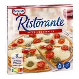 Pizza con tomate, queso mozzarella y salsa pesto Mozzarella Ristorante Dr. Oetker 355 g