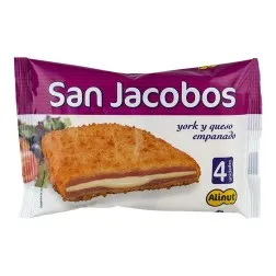 San Jacobos de jamón york y queso Alinut 300 g paquete 4 ud