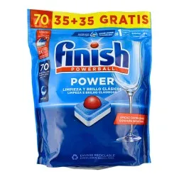 Lavavajillas Finish Powerball Power bolsa 70 pastillas