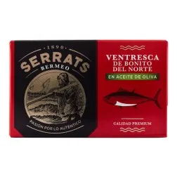 Ventresca de bonito del Norte en aceite de oliva Serrats lata 115 g