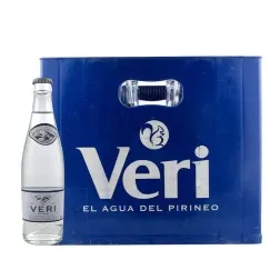 Agua mineral natural Veri 330 ml caja de 24 botellas cristal retornable - Zaragoza