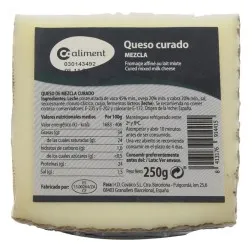 Queso curado mezcla Coaliment cuña 250 g
