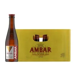 Cerveza Ambar Especial 33 cl caja 24 botellines cristal retornable-Zaragoza