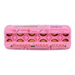 Huevos frescos categoría A talla L Jopaga caja 12 huevos