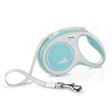 Flexi Correa Extensible De Cinta New Confort Azul Celeste