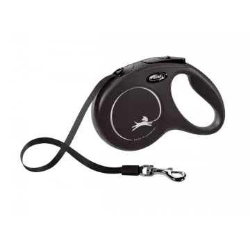 Flexi Correa Extensible de Cinta New Classic Negro