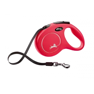 Flexi Correa Extensible de Cinta New Classic Rojo