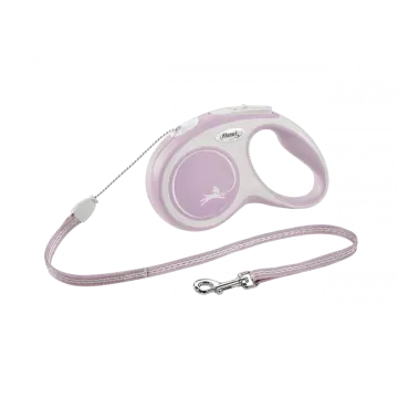Flexi Correa Extensible de Cordón New Confort Rosa