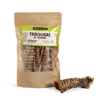 Wild Balance TRÁQUEA DE TERNERA Snack para perros - 100 gr