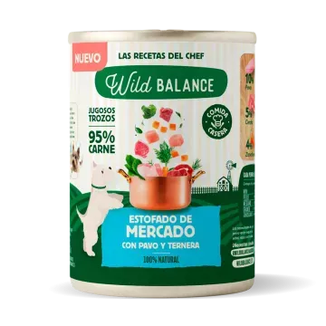 Wild Balance Recetas del Chef Lata Completa Estofado de Mercado con Pavo y Ternera - 400 gr