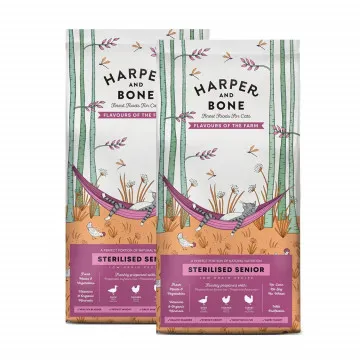Harper and Bone Cat Senior Sterilised Flavours Farm - PACK 2 x 5 Kg
