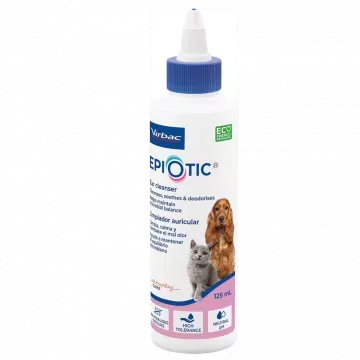Virbac Epiotic Formula avanzada Limpiador de oídos para Perros y Gatos