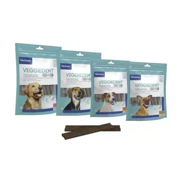 Virbac Snack Dental Vegetariano Veggiedent Fresh Para Perro