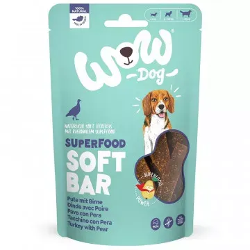 Wow Snacks Barritas de Pavo con Pera para Perros - 150 gr