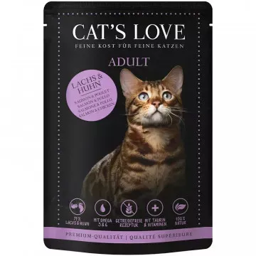 Cat´s Love Sobres en Gelatina para Gatos Adultos 85 Gr - Ternera y Pavo