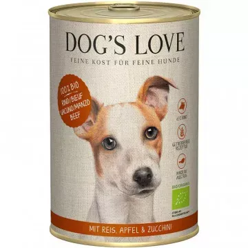 Dog´s Love Lata para Perros Adultos BIO 400 Gr - Ternera