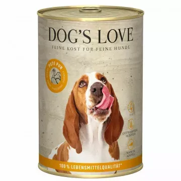 Dog´s Love Lata para Perros Puro BARF 400 Gr - Pavo