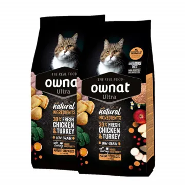 Ownat Cat Ultra Mature Sterilized - Pack 2 x 8 Kg