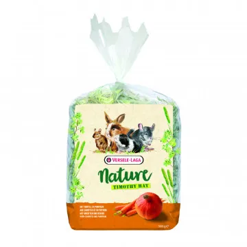 Versele-Laga Nature Timothy Heno Para Roedores Sabor Zanahoria - 4 X 500 Gr