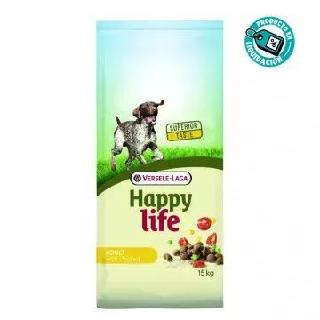 Versele-Laga Happy Life Adult Comida Para Perros De Pollo - 15 Kg