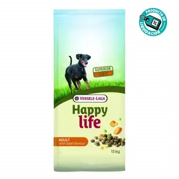 Versele-Laga Happy Life Adult Comida Para Perros De Ternera - 15 Kg