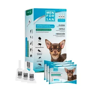 Menforsan Pipeta Spot-On para Perros 3 Pipetas - 4 Kg