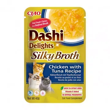 Churu Cat Dashi Delights Silky Broth Sopa de Pollo con Atún - 40 gr