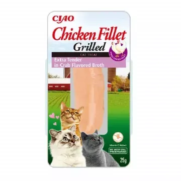 Churu Cat Filetes de Pollo a la Parrilla Extra Tierno en caldo de Cangrejo - 25 gr