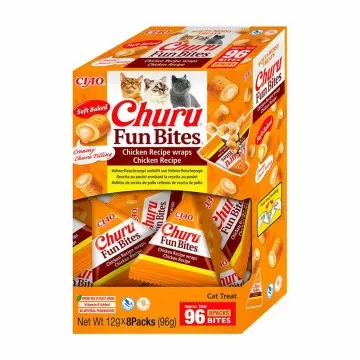 Churu Cat Fun Bites de Pollo Pack 8 x 12 gr - 96 gr