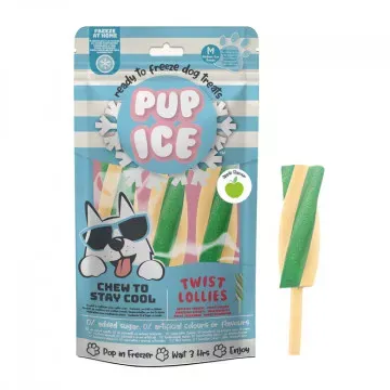 Pup Ice Snacks Helado Twist Manzana 3 unds - 90 gr
