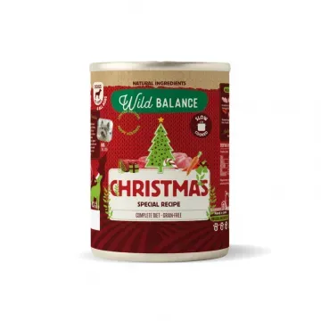 Wild Balance Receta de Navidad Lata de Ciervo y Conejo para Perros - 400 gr