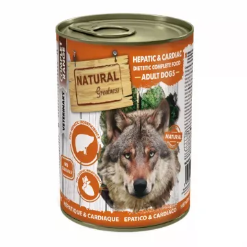 Natural Greatness Diet Lata Hepatic and Cardiac para Perros - 400 gr