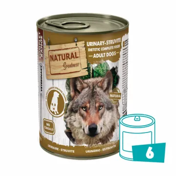 Natural Greatness Diet Lata Urinary-Struvite para Perros - Pack 6 x 400 gr