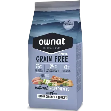 Ownat Prime Grain Free Senior Chicken & Turkey - 12 Kg