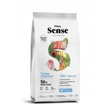 Dibaq Sense Grain Free Salmon & Pavo (Puppy) - 12 Kg