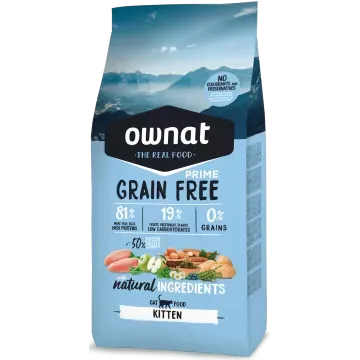 Ownat Cat Prime Grain Free Kitten - 3 Kg